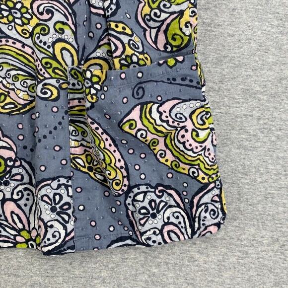 Runway by Cherokee Scrub Top Womens XS Gray Yellow Butterfly Fitted Healthcare - Picture 7 of 12